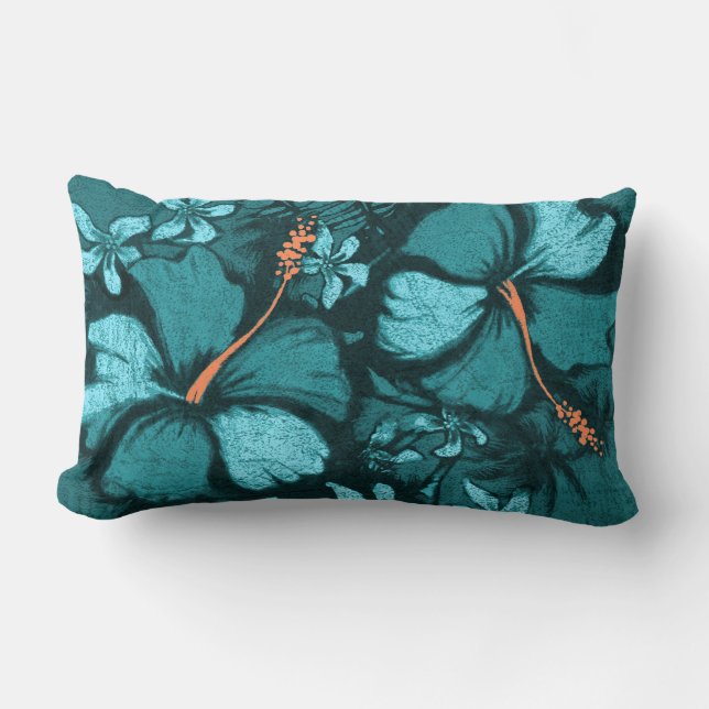 Kahala Hibiscus Almohadas Lumbares Tropicales Hawa (Anverso)
