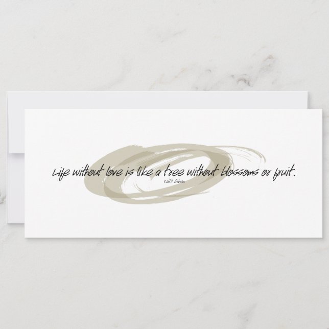 Kahlil Gibran Vida sin comillas de amor (Anverso)