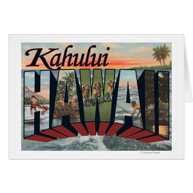 Kahului, Hawaii - Escenas de letras grandes (Anverso (Horizontal))