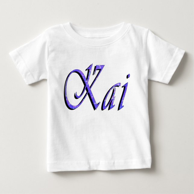 Kai, logotipo de nombre, camiseta para niños (Anverso)