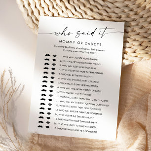 KAIA Que Lo Dijo, Mamá Papi Tarjeta De Juego Para 