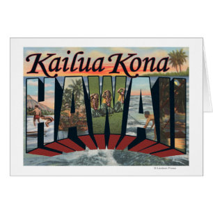 Kailua Kona, Hawaii - escenas grandes de la letra
