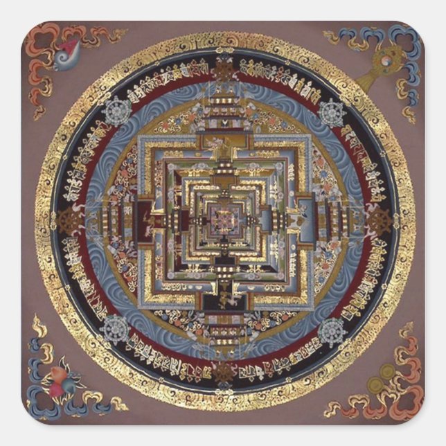 Kalachakra Mandala A Pegatinas (Anverso)