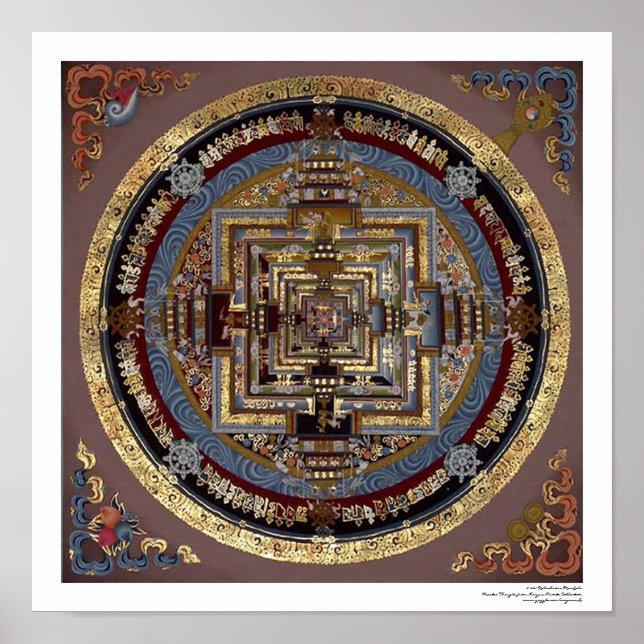 Kalachakra Mandala Un Póster (Frente)