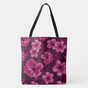 Kalalau Tapa Bolsa Tropical Hawaiana Hibiscus Beac