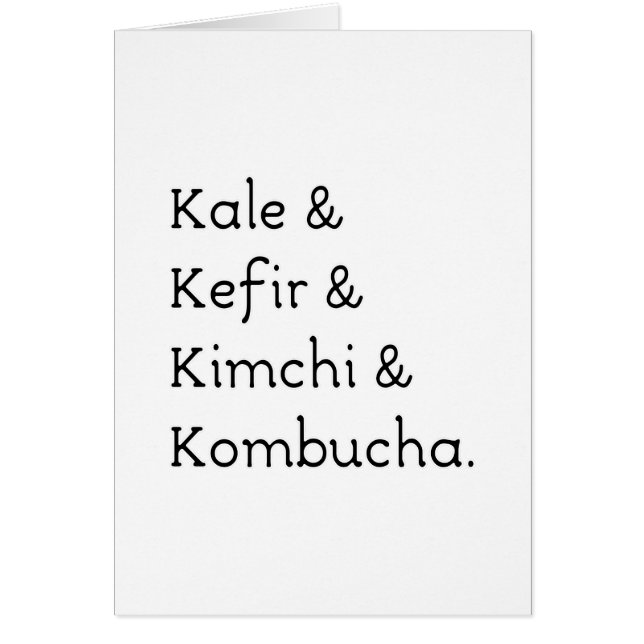 Kale Kefir Kimchi Kombucha (Frente)