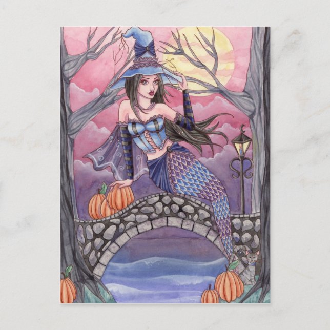 Kalei - Postales de la sirena de Halloween (Anverso)