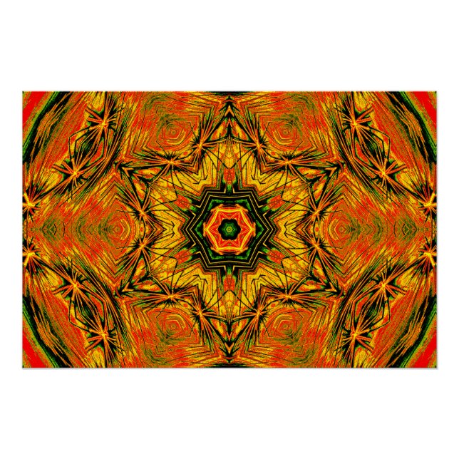 Kaleido Starburst – Glossy Art Poster (Anverso)
