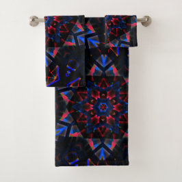 Kaleidoscope con hexágono, degradado de azul a sal