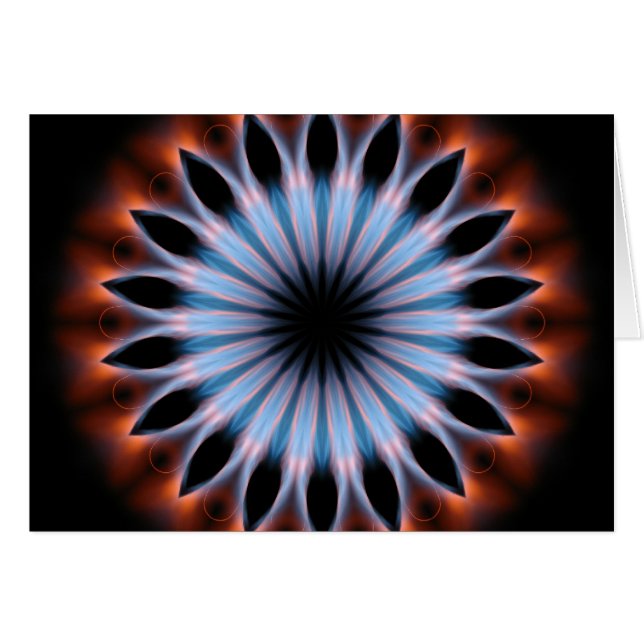 Kaleidoscopio con llamas de fuego (Anverso (Horizontal))