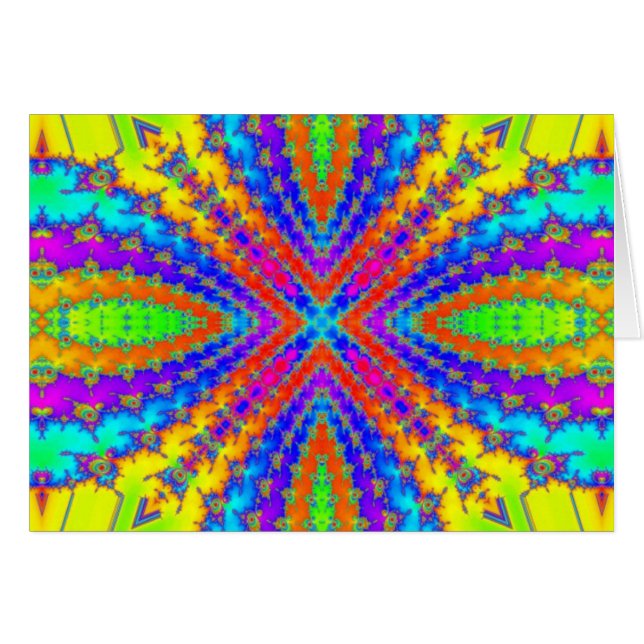 kaleidoscopio fractal colorido Arte (Anverso (Horizontal))
