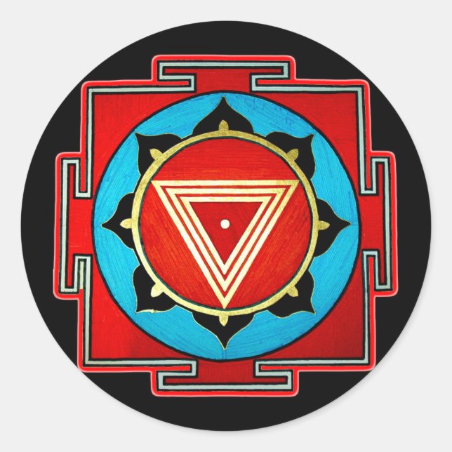 Kali Yantra Pegatina (Anverso)