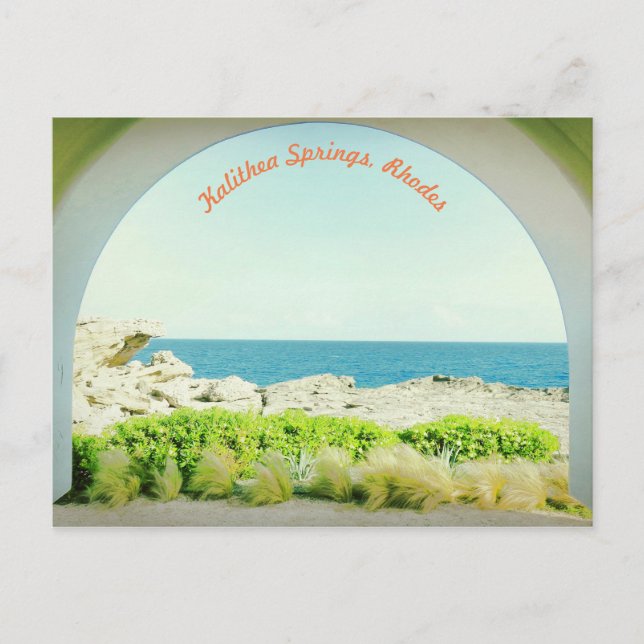 Kalithea salta la postal -1 de Rodas (Anverso)