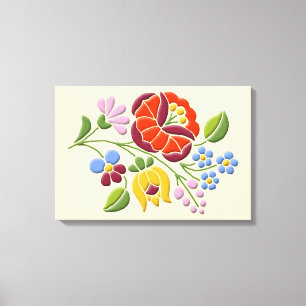 Kalocsa - impresión húngara de la lona de arte