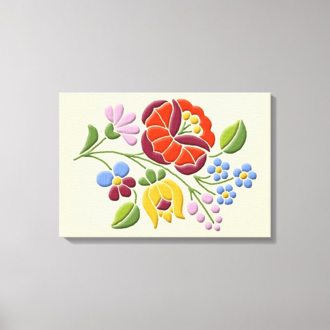 Kalocsa - Imprimir lienzo de arte folclórico húnga (Anverso)