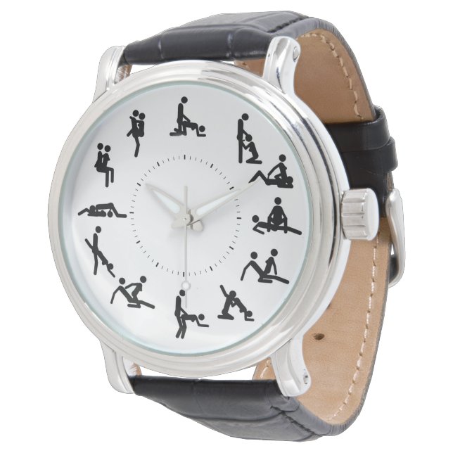 kama sutra figuras reloj de cuero vintage (Angular)