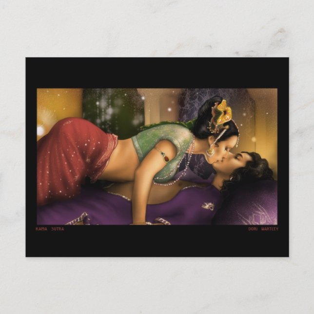Kama Sutra Postales Arte Original (Anverso)