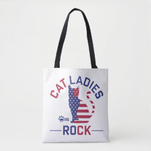 ¡KAMALA HARRIS CAT LADIES ROCK! Bolso de tela