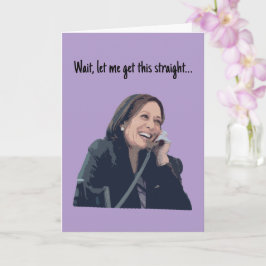 Kamala Harris Llamada telefónica Amusing tarjeta d