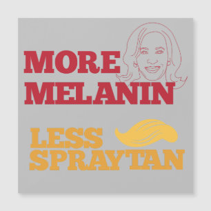 Kamala Harris no Trump más melanina menos spraytan