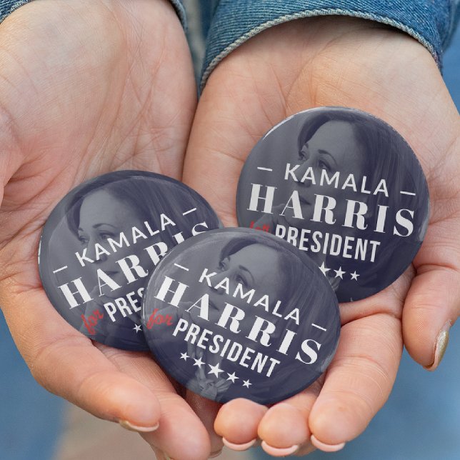 Kamala Harris por el botón de foto del presidente  (Subido por el creador)