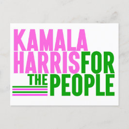 Kamala Harris por la postal popular