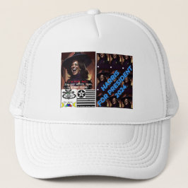 Kamala Harris por presidente, sombrero camionero