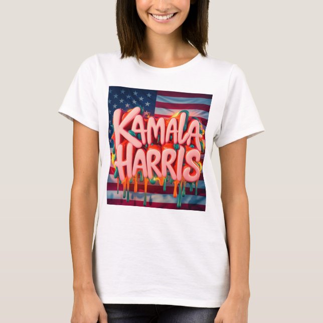 Kamala Harris - Potenciando el cambio de camiseta (Anverso)