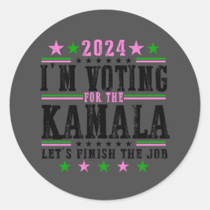 Kamala negra para Pegatina de campaña 2024