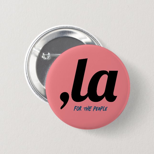 Kamala por el botón político del pueblo demócrata (Anverso y reverso)