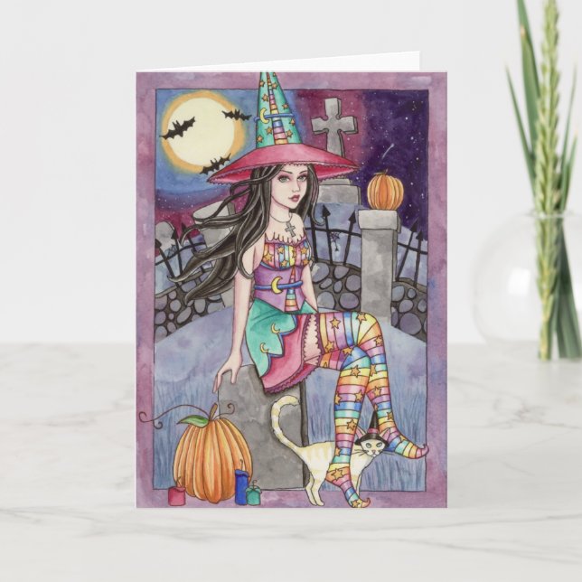 Kamaria - tarjeta de la bruja del arco iris (Anverso)