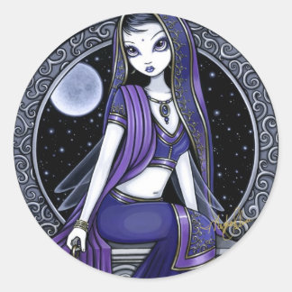 "Kami" Moon Purple Sari Pegatinas de hadas