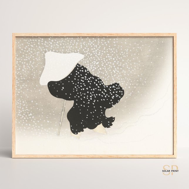 Kamisaka Sekka Swirling Nieve arte asiático japoné (Subido por el creador)