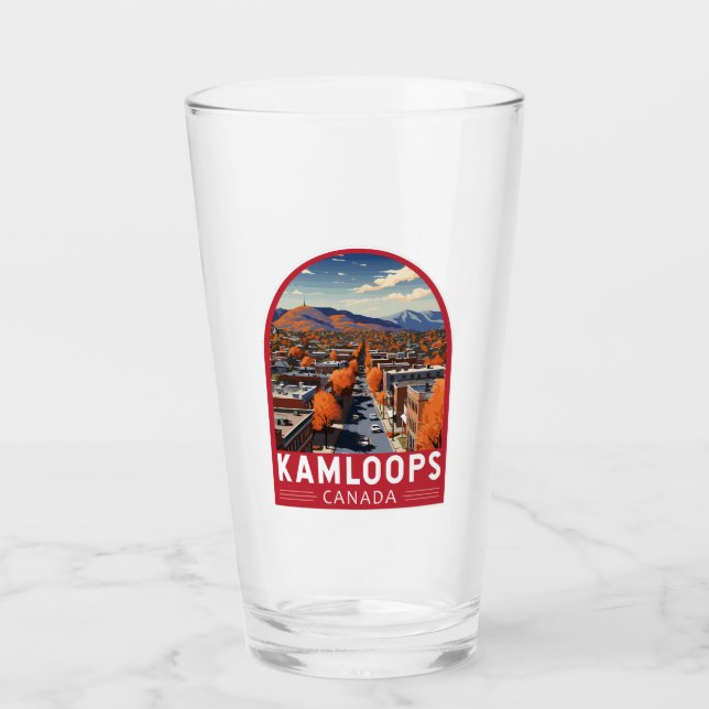Kamloops Canada Travel Art Vintage (Anverso)