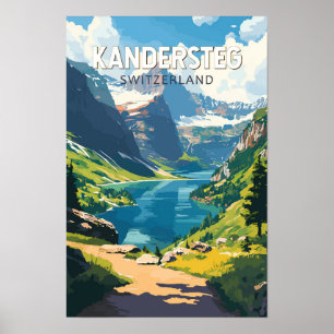 Kandersteg Suiza Viajes Arte Vintage