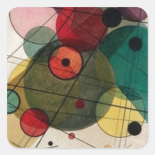 Kandinsky Abstract Circles Pegatina