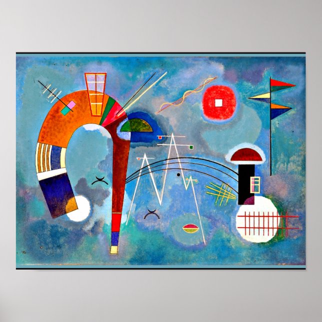 Kandinsky - Arte redondo y pintado, colorido (Frente)