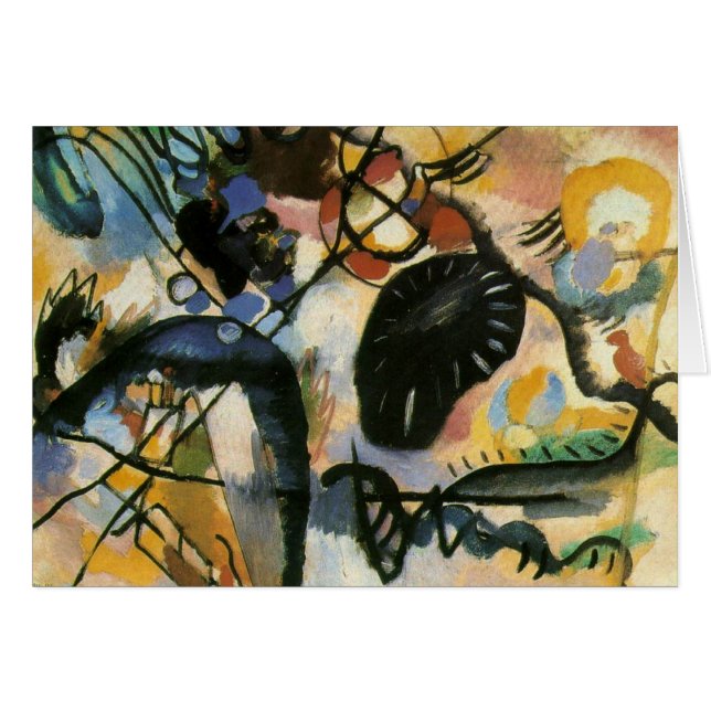 Kandinsky Black Spot Resumen de arte (Anverso (Horizontal))