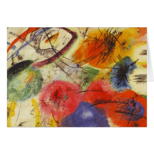 Kandinsky Black Strokes Resumen de pintura (Anverso (Horizontal))