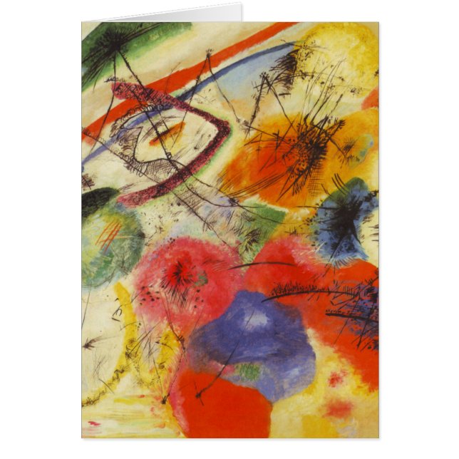 Kandinsky Black Strokes Resumen de pintura (Frente)