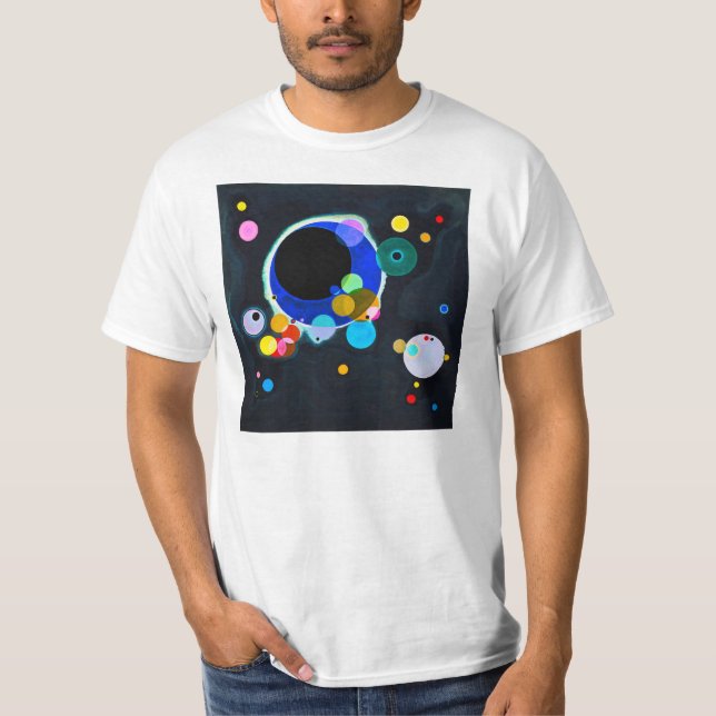 Kandinsky camiseta de varios círculos (Anverso)