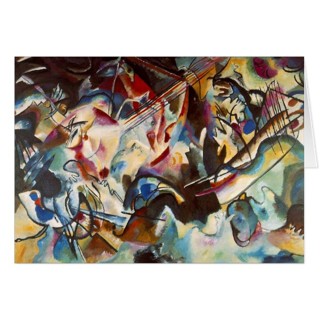 Kandinsky Composición VI Pintura abstracta (Anverso (Horizontal))
