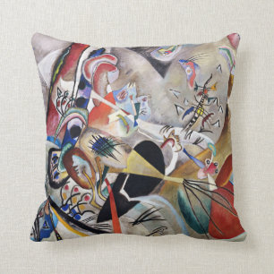 Kandinsky en Cojín decorativo gris