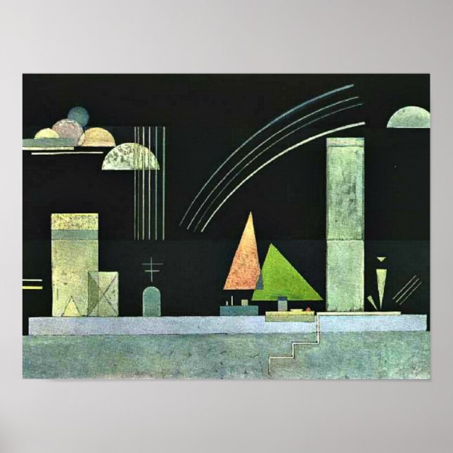 Kandinsky - En reposo, arte abstracto (Frente)