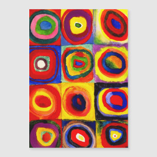 Kandinsky Farbstudie Quadrate Squares Círculos Art