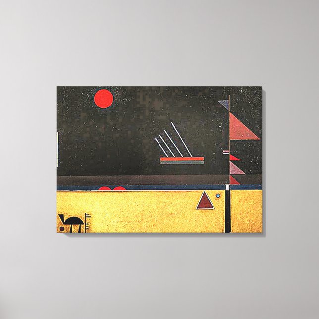 Kandinsky - Marrón, arte abstracto, (Anverso)