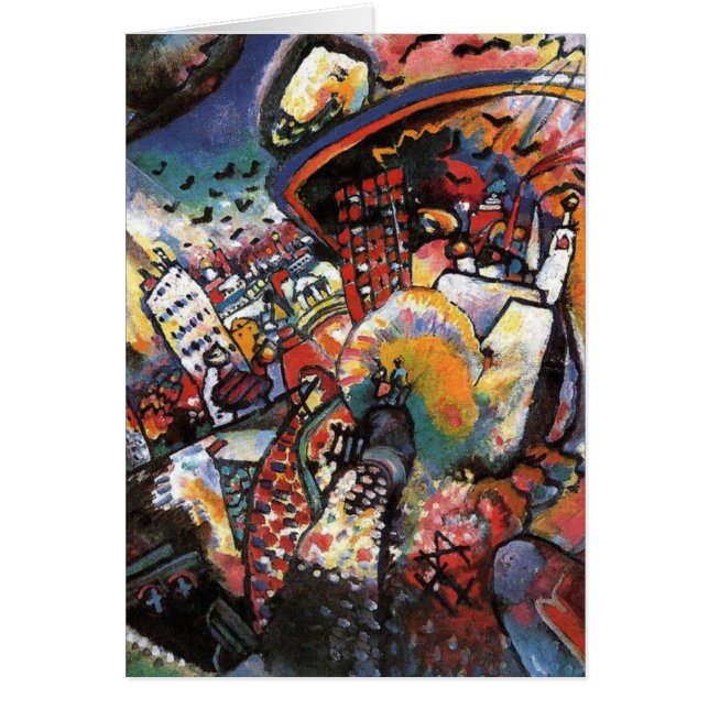Kandinsky Moscú I Cityscape Resumen Pintura (Frente)