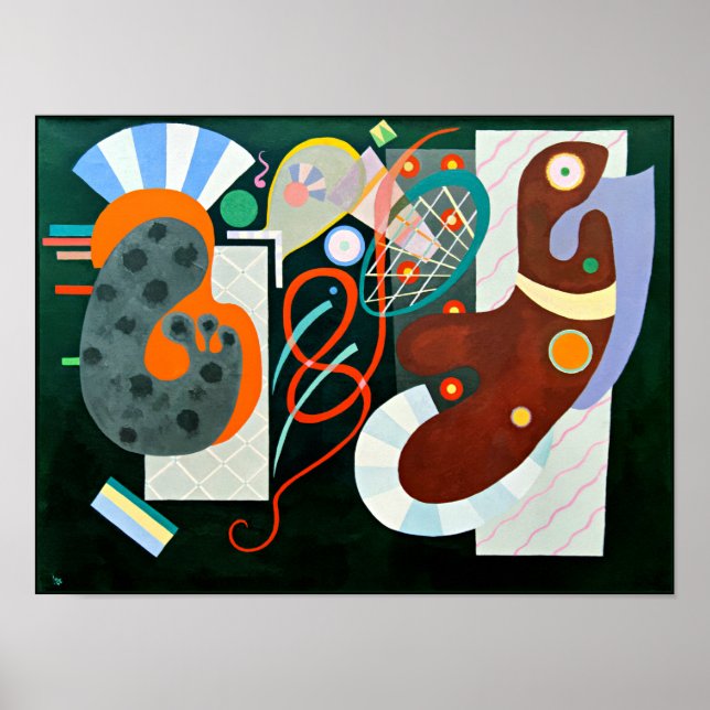 Kandinsky - Noeud Rouge, arte abstracto (Frente)