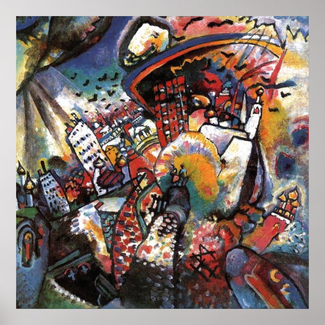 Kandinsky Paisaje urbano de Moscú I Arte abstracto (Frente)