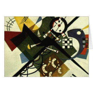 Kandinsky Sobre La Tarjeta De Pintura Abstracta De